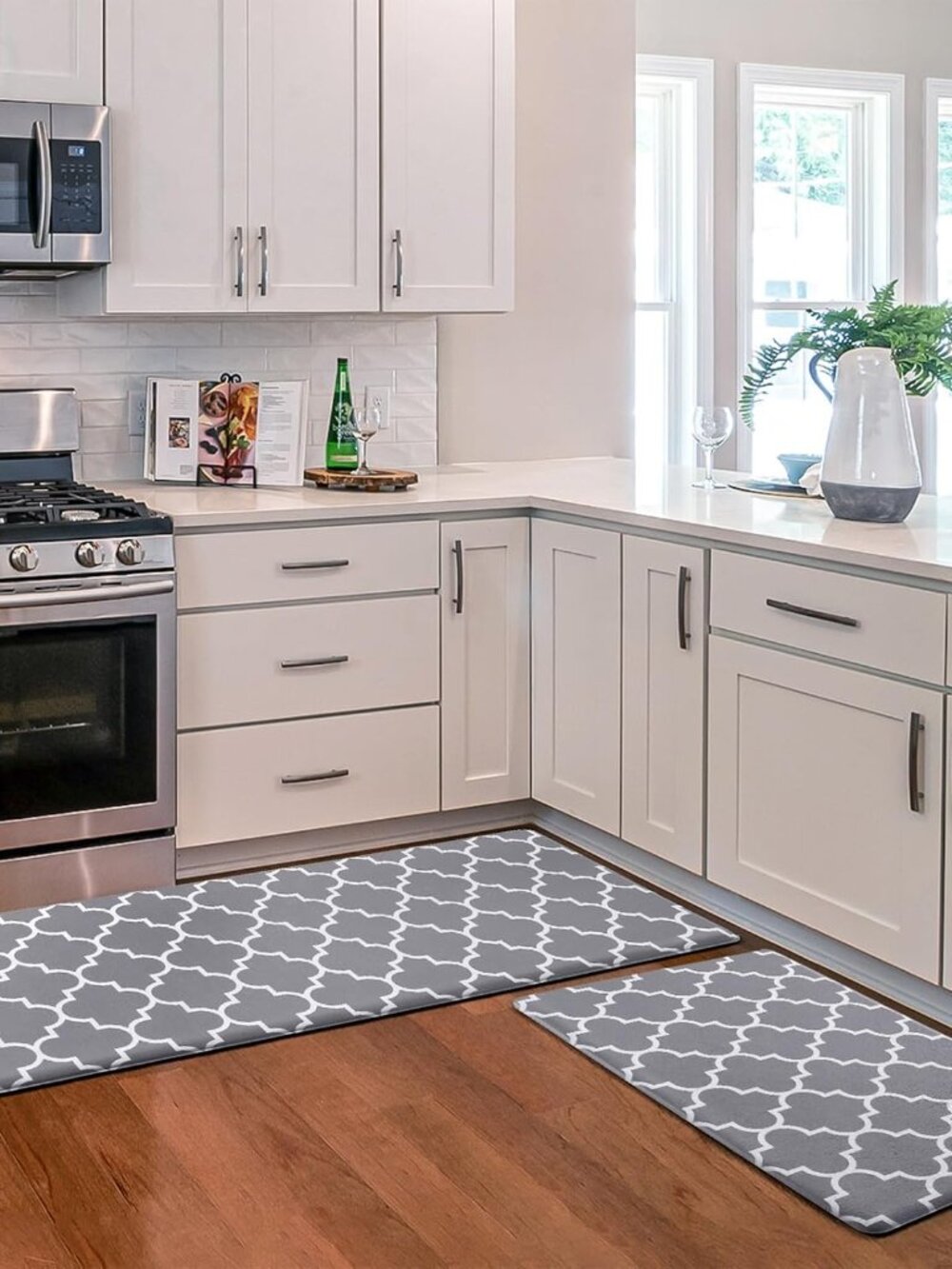 Kitchen Mat Set of 2,Cushioned Anti-Fatigue Kitchen Mats for Floor